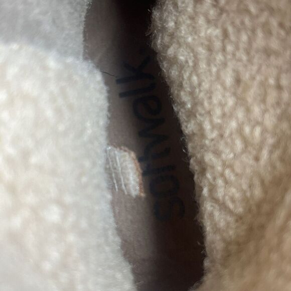 Softwalk Rayne Boots Womens Sz 9 Brown Leather Casual Mid Buckle Bootie Sherpa - Picture 6 of 10